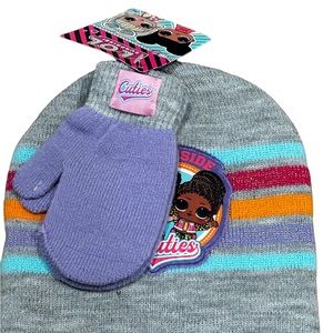 KIDS BRAND NEW LOL CUTIES BEANIE/ GLOVES